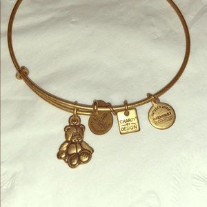 Alex and Ani Teddy Bear Charm Bracelet